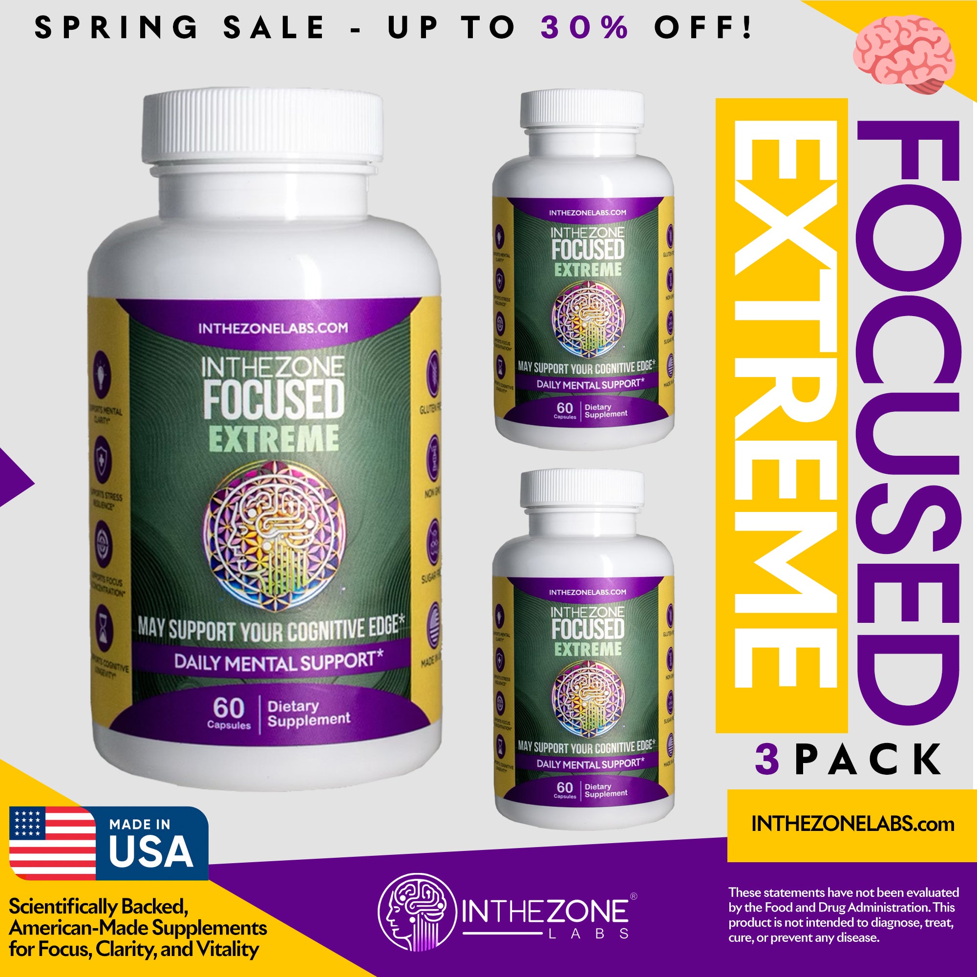InTheZone Focused Extreme 3 Pack